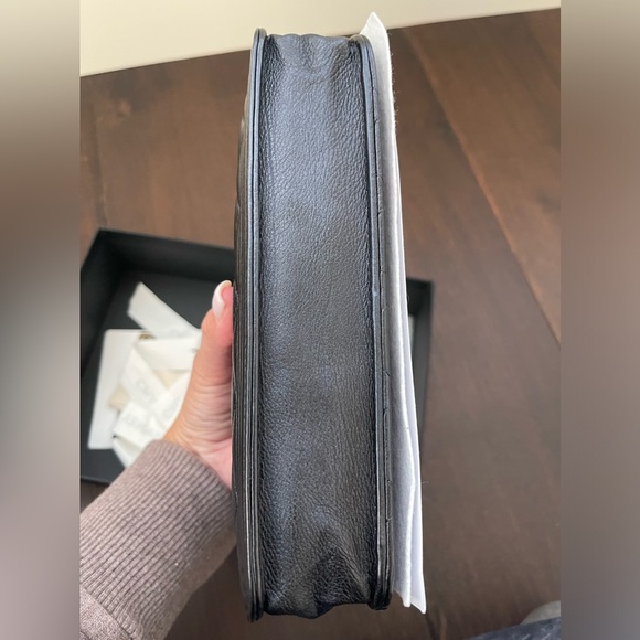 Chanel Boy Wallet on Chain- Black grained calfskin with ruthenium hardware - Picture 4 of 10